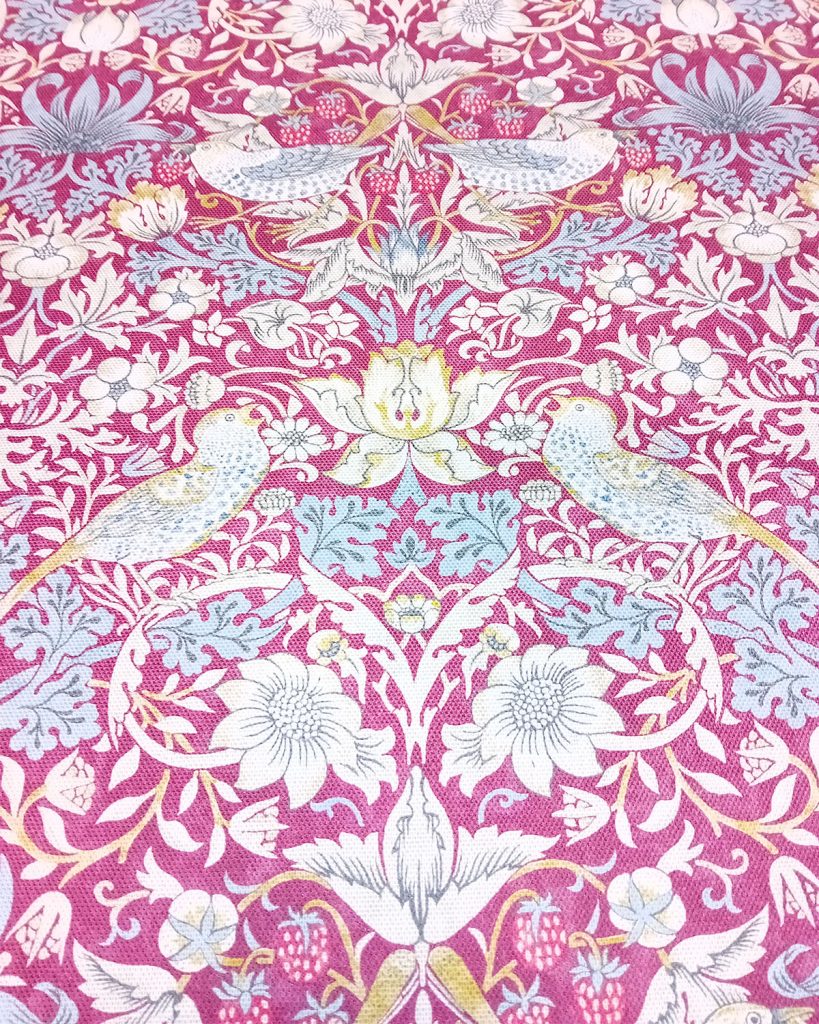 William Morris Strawberry Thief in Plum