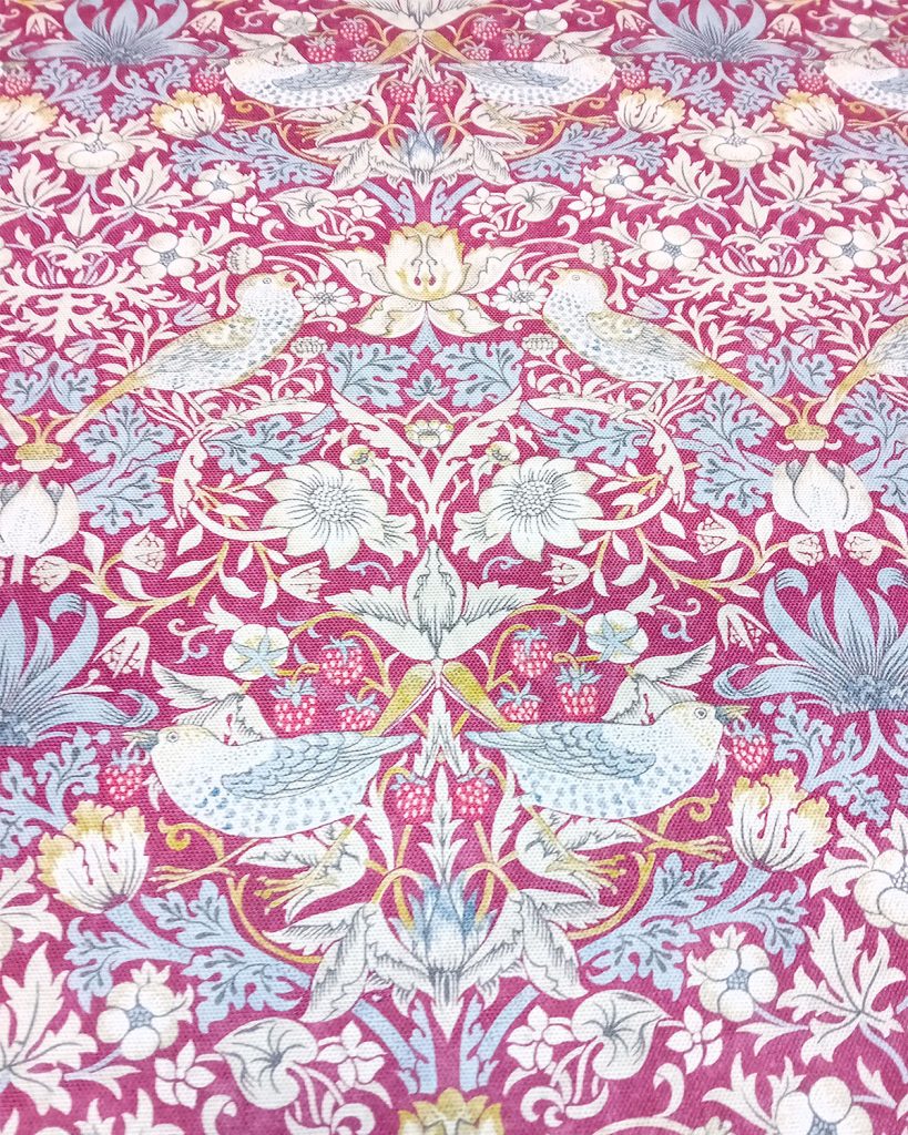 William Morris Strawberry Thief in Plum