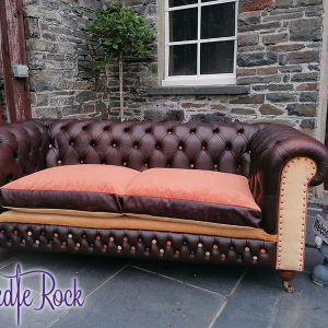 Vintage Chesterfield given a fabulous Needle Rock signature-style makeover.